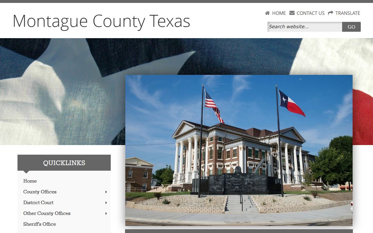 Montague County courthouse and criminal record offices